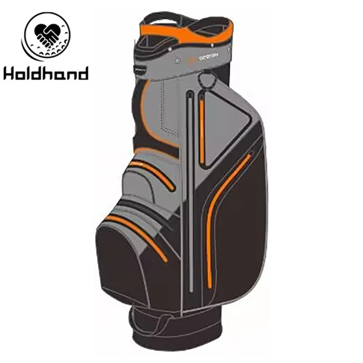 2025 14-way Golf sumkasi Maxsus logotiplar ulgurji golf aravasi sumkalari golf sumkasi