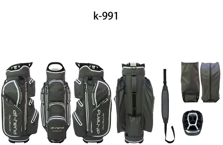 Performance-Oriented Golf Bag Offering 15-Track Divider System, Secluded Putter Storage, Seven Expandable Pockets, Beverage Chilling Pocket, Comfort-Carry Strap, Stowaway Rain Protection - Universally Designed