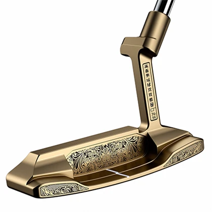 Oltin golf putter boshi va yangi dizayn logotipi naqshlari
