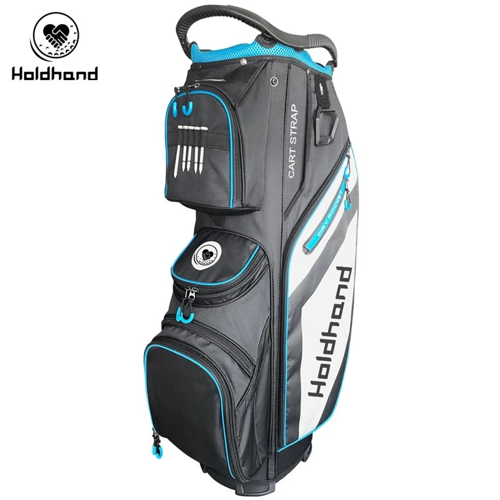 Golf Savatdan foydalanish uchun noyob dizayni bo'lgan ulgurji ojiz PU charm puli golf sumkalari
