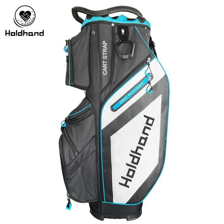 Wholesale Custom Green PU Leather Golf Bags With Unique Design For Golf Cart Use